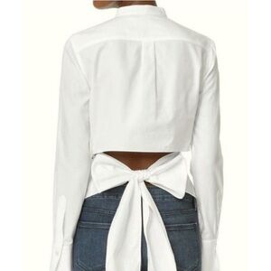 BCBG Max Azria‎ Kathryn Wrap Shirt Ivory Size XS (0707)